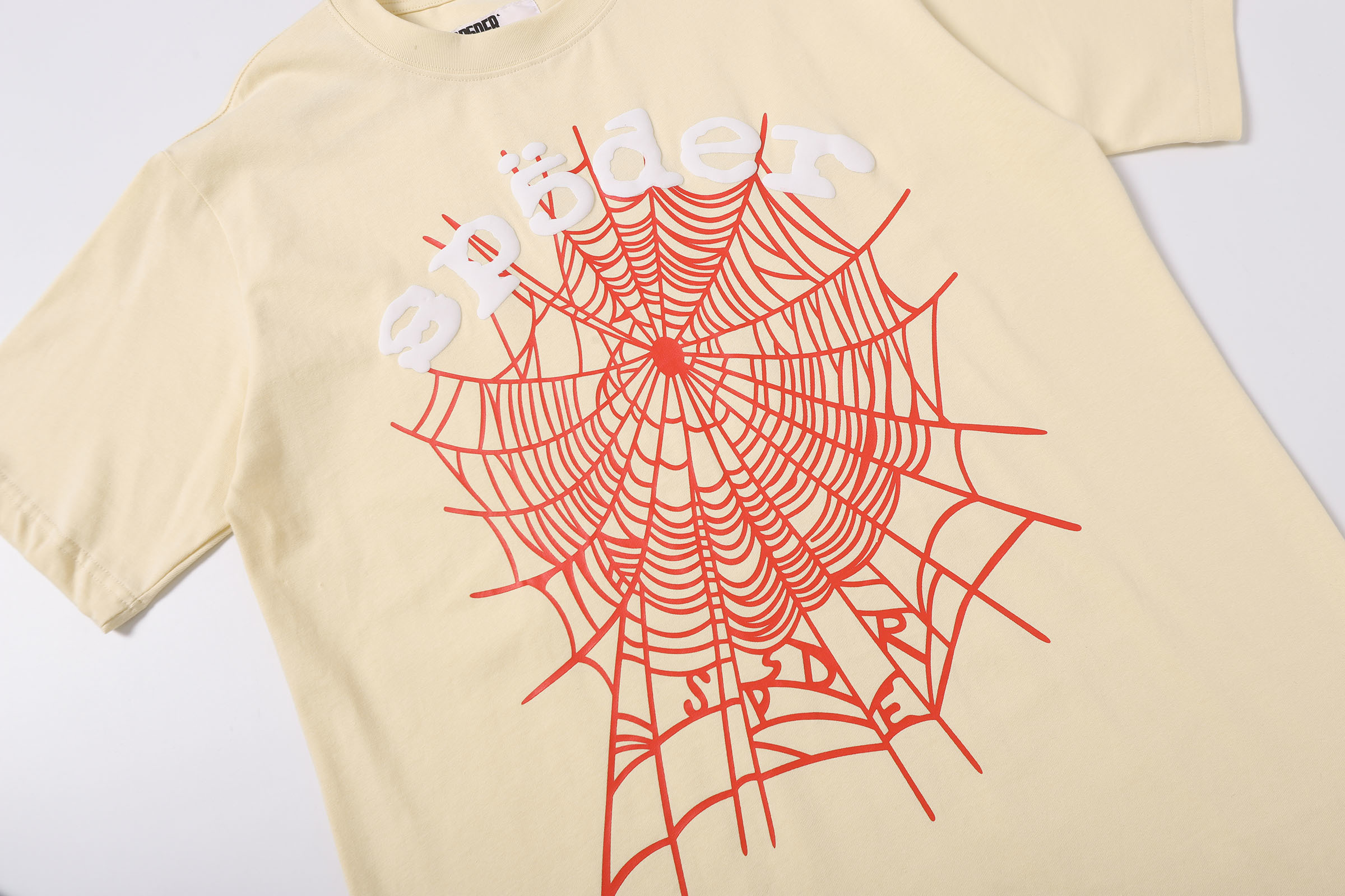 Sp5der T-shirt T002 Black/White/Khaki