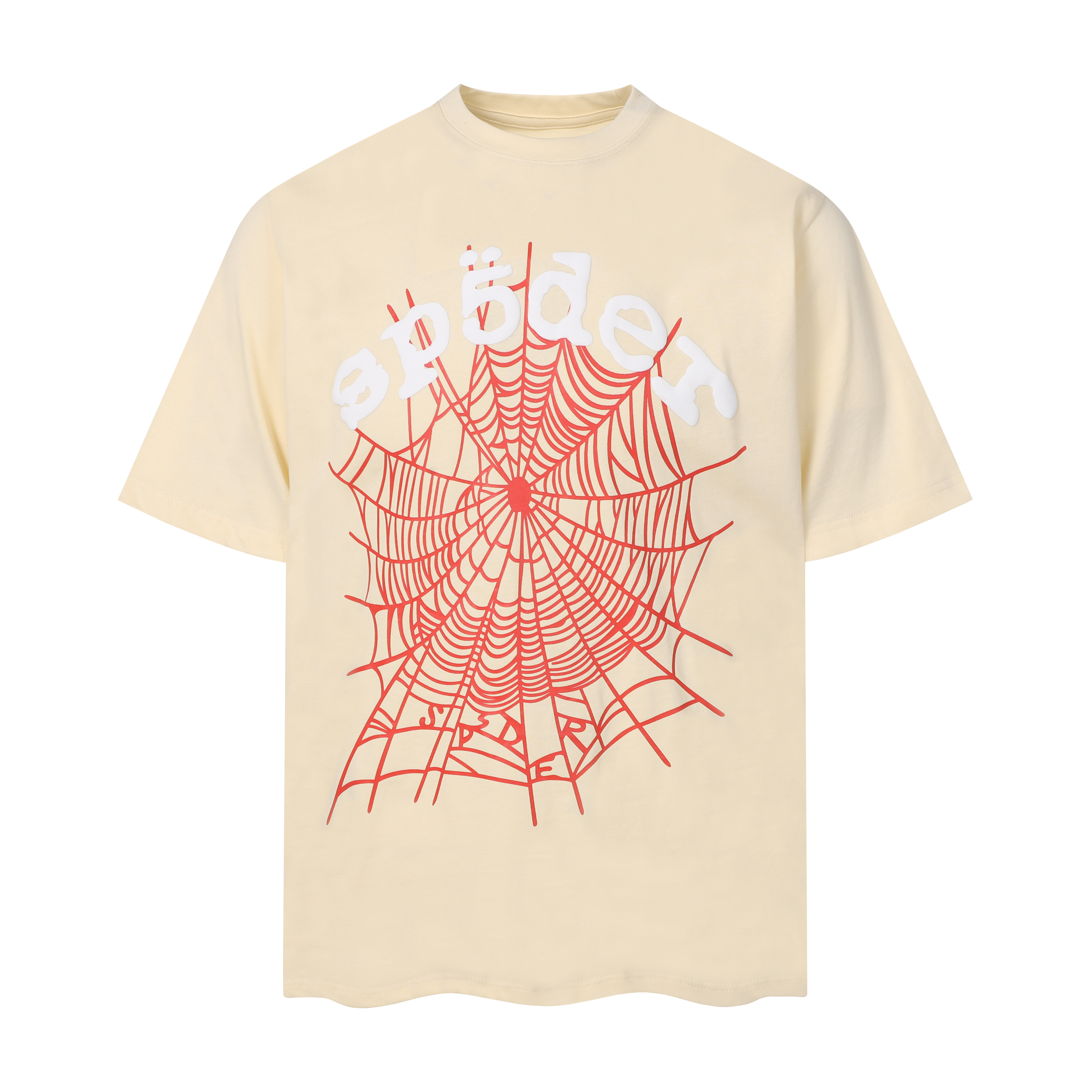 Sp5der T-shirt T002 Black/White/Khaki