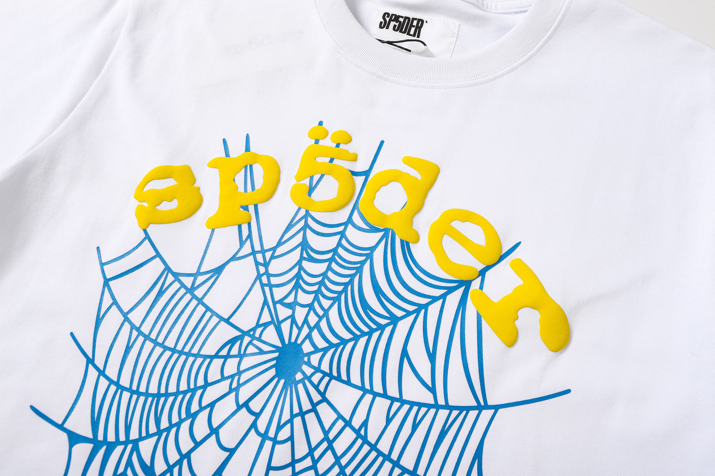 Sp5der T-shirt T002 Black/White/Khaki