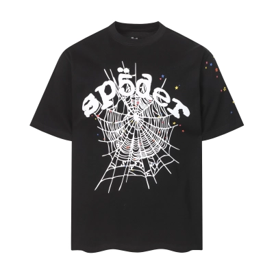 Sp5der T-shirt T011 Black/Gray 02