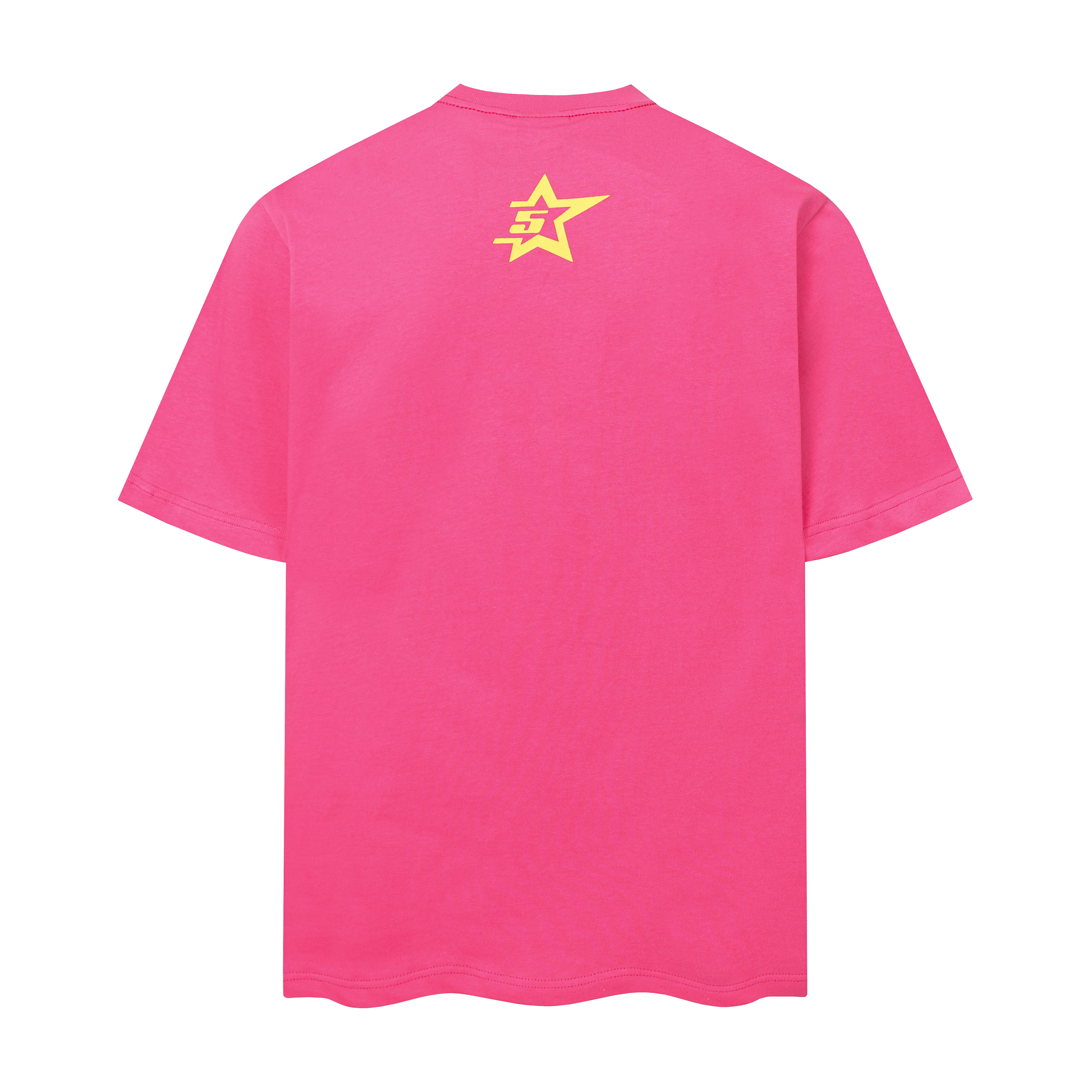 Sp5der T-shirt T009 Black/Blue/Pink