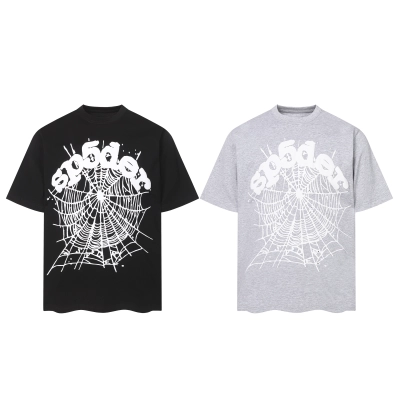 Sp5der T-shirt T011 Black/Gray 01