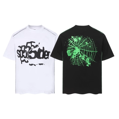 Sp5der T-shirt T013 Black/White 01