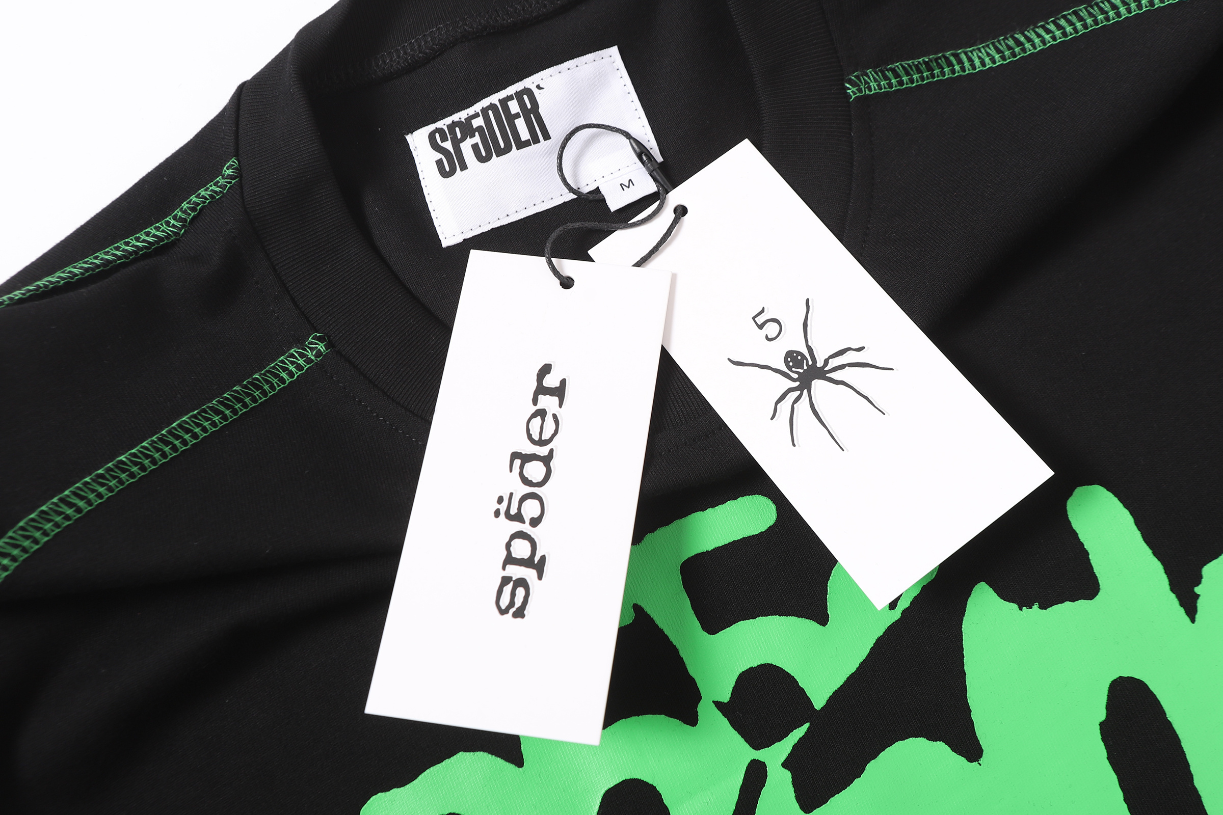 Sp5der T-shirt T013 Black/White