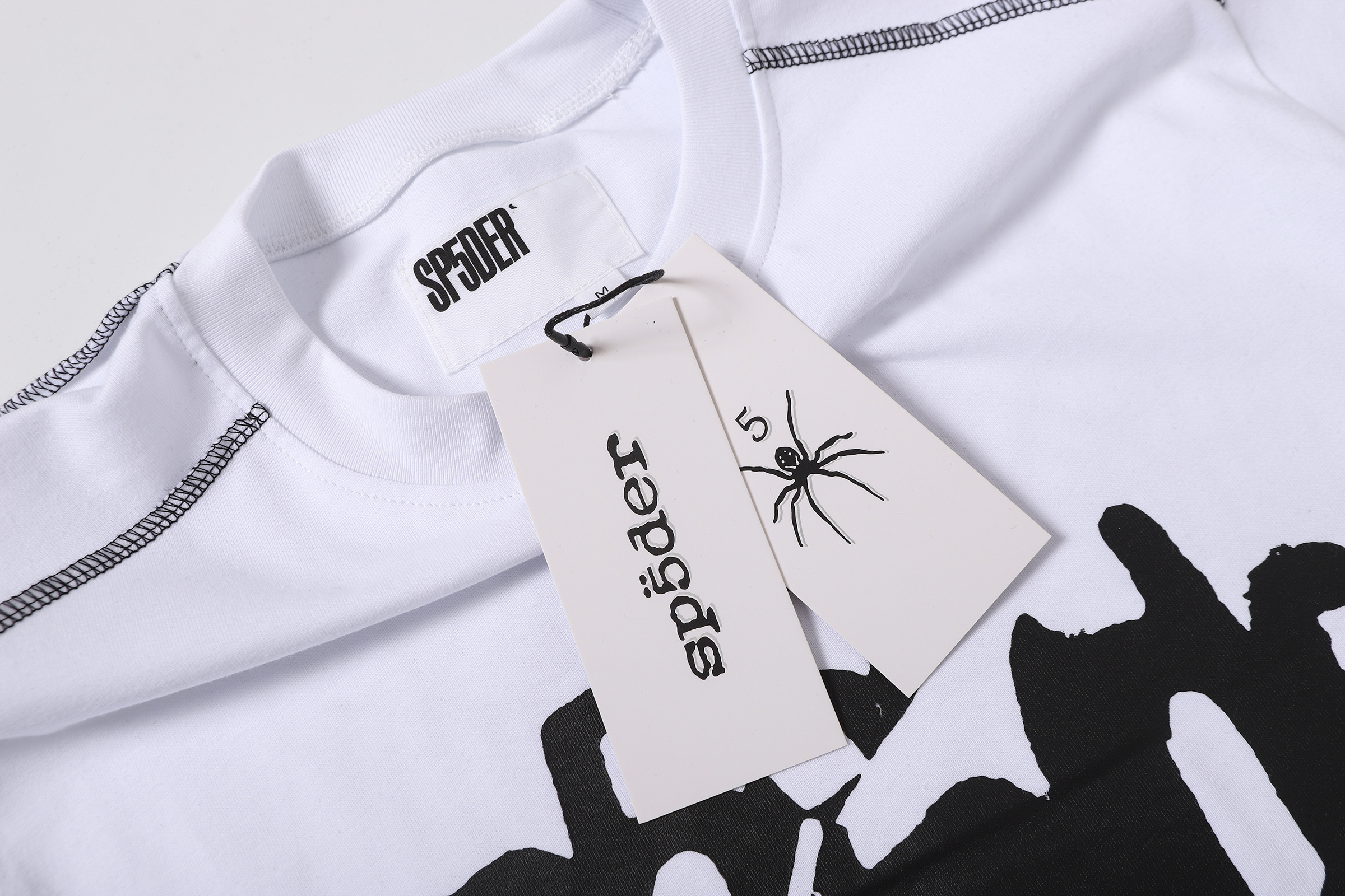Sp5der T-shirt T013 Black/White