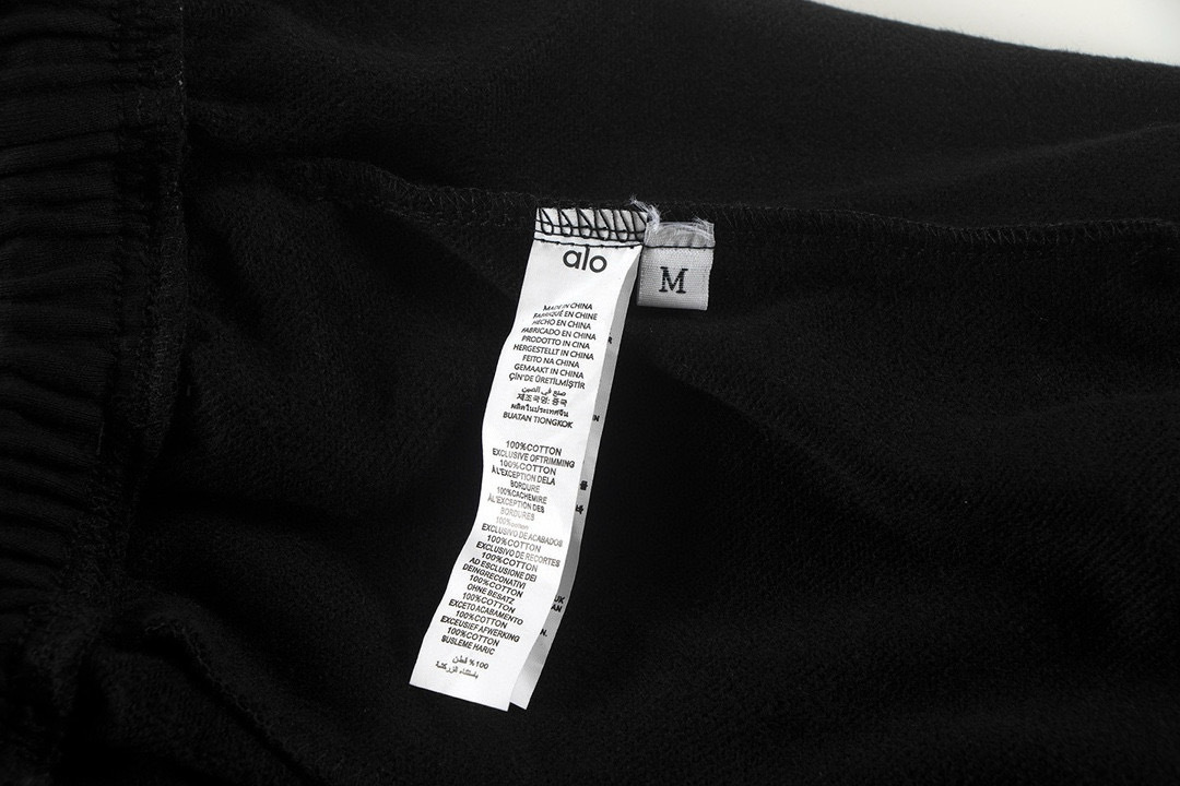 Alo Yoga Accolade Straight-leg Cotton-jersey Jogging Bottoms K504 Black