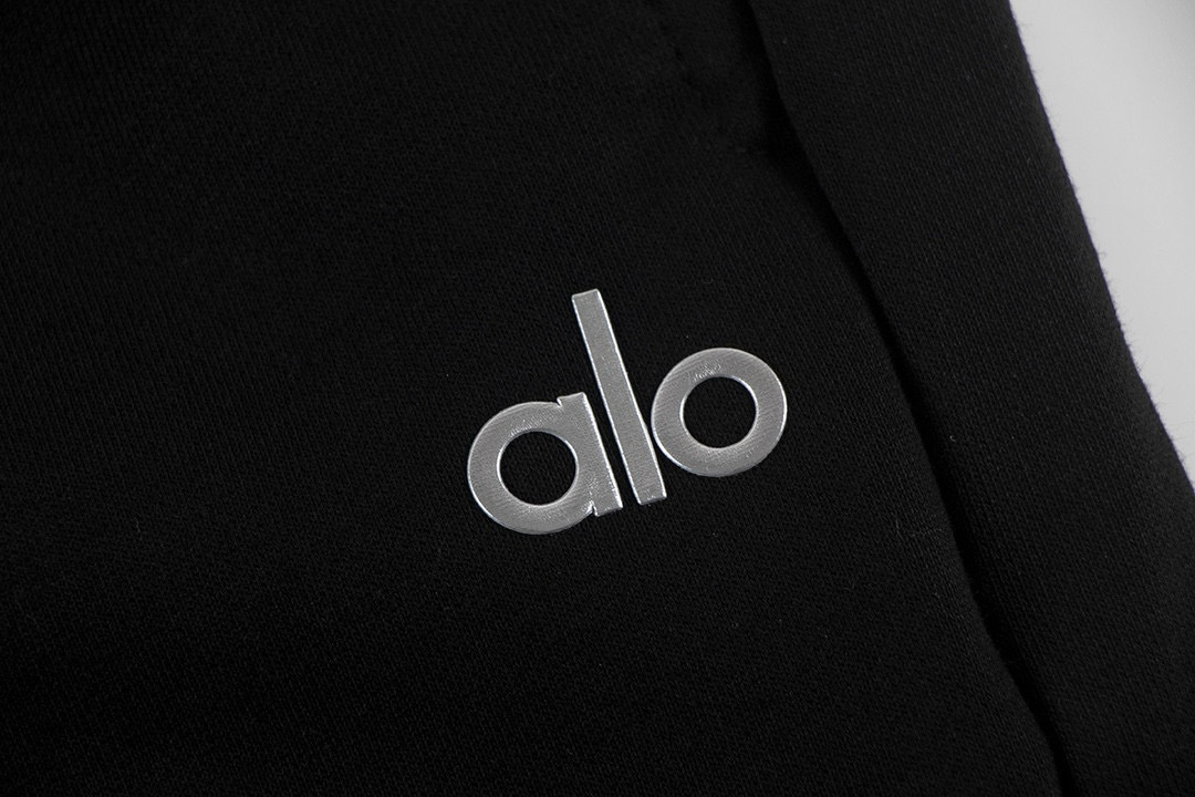 Alo Yoga Accolade Straight-leg Cotton-jersey Jogging Bottoms K504 Black