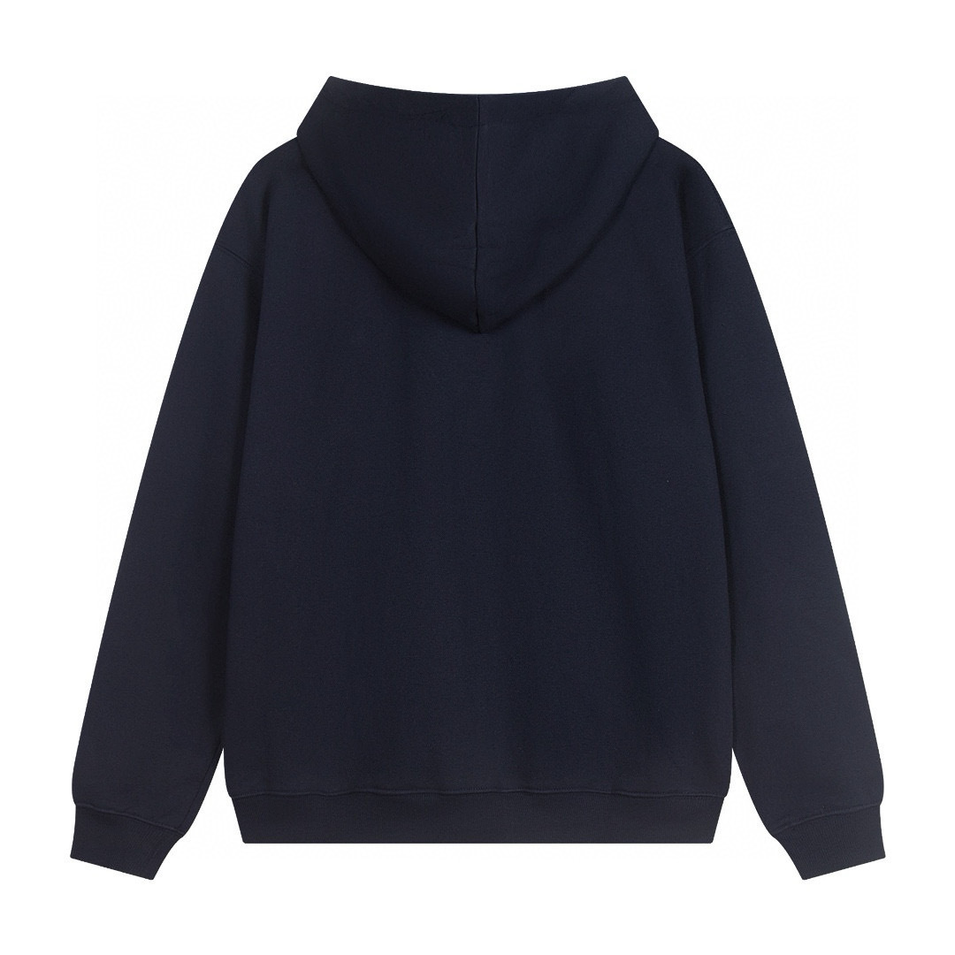 Alo Yoga Accolade Cotton-blend French Terry Hoodies K502 Dark Blue