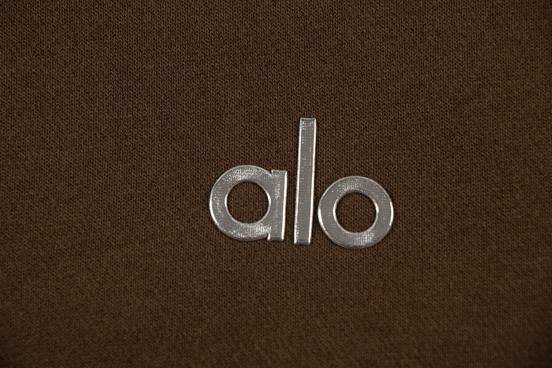Alo Yoga Accolade cotton-blend French Terry Hoodies K502 Brown