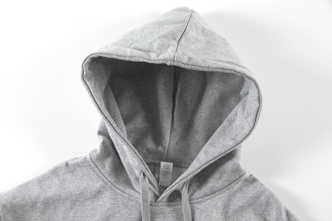 Alo Yoga Accolade Cotton-blend French Terry Hoodies K502 Gray