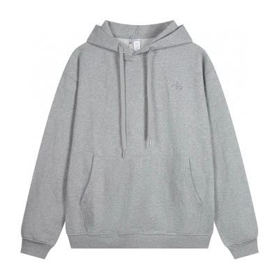 Alo Yoga Accolade Cotton-blend French Terry Hoodies K502 Gray 01