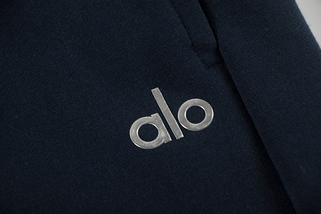 Alo Yoga Accolade Straight-leg Cotton-jersey Jogging Bottoms K504 Dark Blue