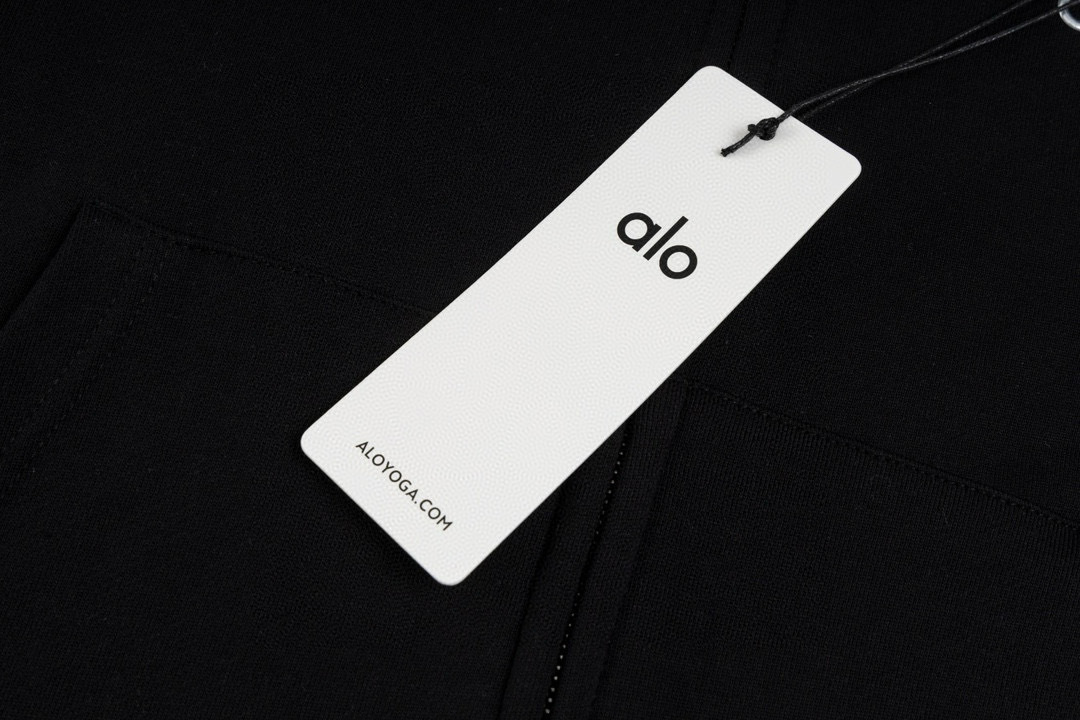 Alo Yoga Zip-Up Hoodie K521 Black