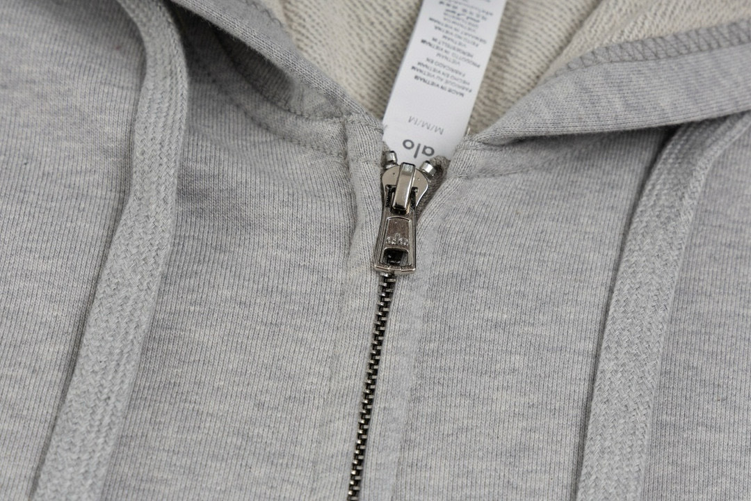 Alo Yoga Zip-Up Hoodie K521 Gray