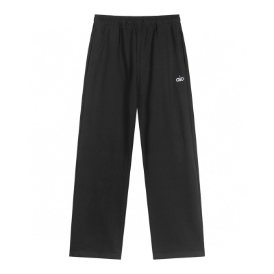 Alo Yoga Accolade Straight-leg Cotton-jersey Jogging Bottoms K504 Dark Gray 01