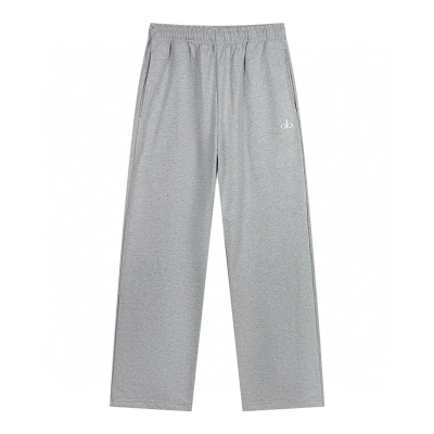 Alo Yoga Accolade Straight-leg Cotton-jersey Jogging Bottoms K504 Gray 01