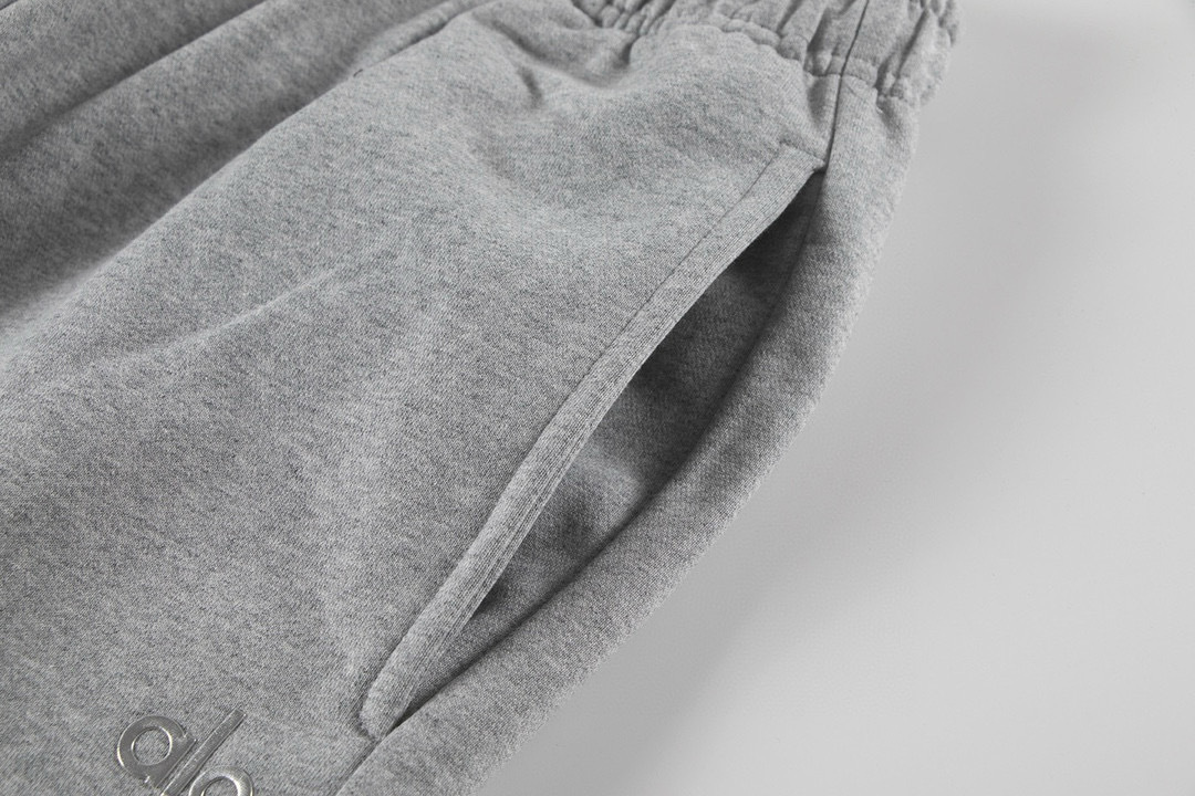 Alo Yoga Accolade Straight-leg Cotton-jersey Jogging Bottoms K504 Gray