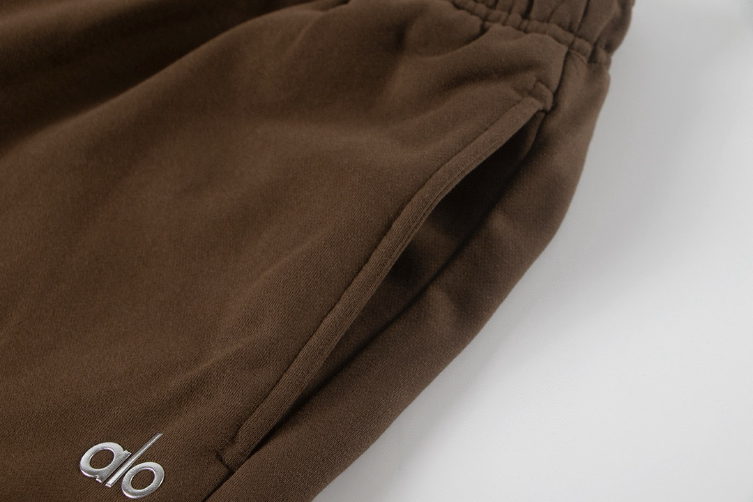 Alo Yoga Accolade Straight-leg Cotton-jersey Jogging Bottoms K504 Brown