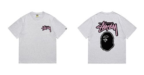 Bape T-shirt #206 Collaboration T-Shirt White/Black/Gray/Pink/Red