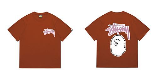 Bape T-shirt #206 Collaboration T-Shirt White/Black/Gray/Pink/Red