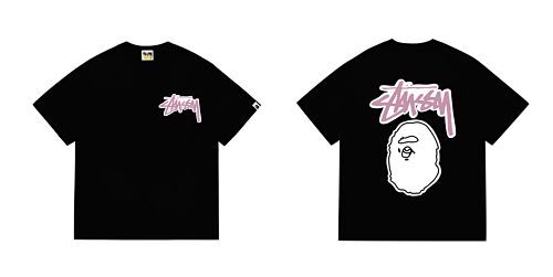 Bape T-shirt #206 Collaboration T-Shirt White/Black/Gray/Pink/Red