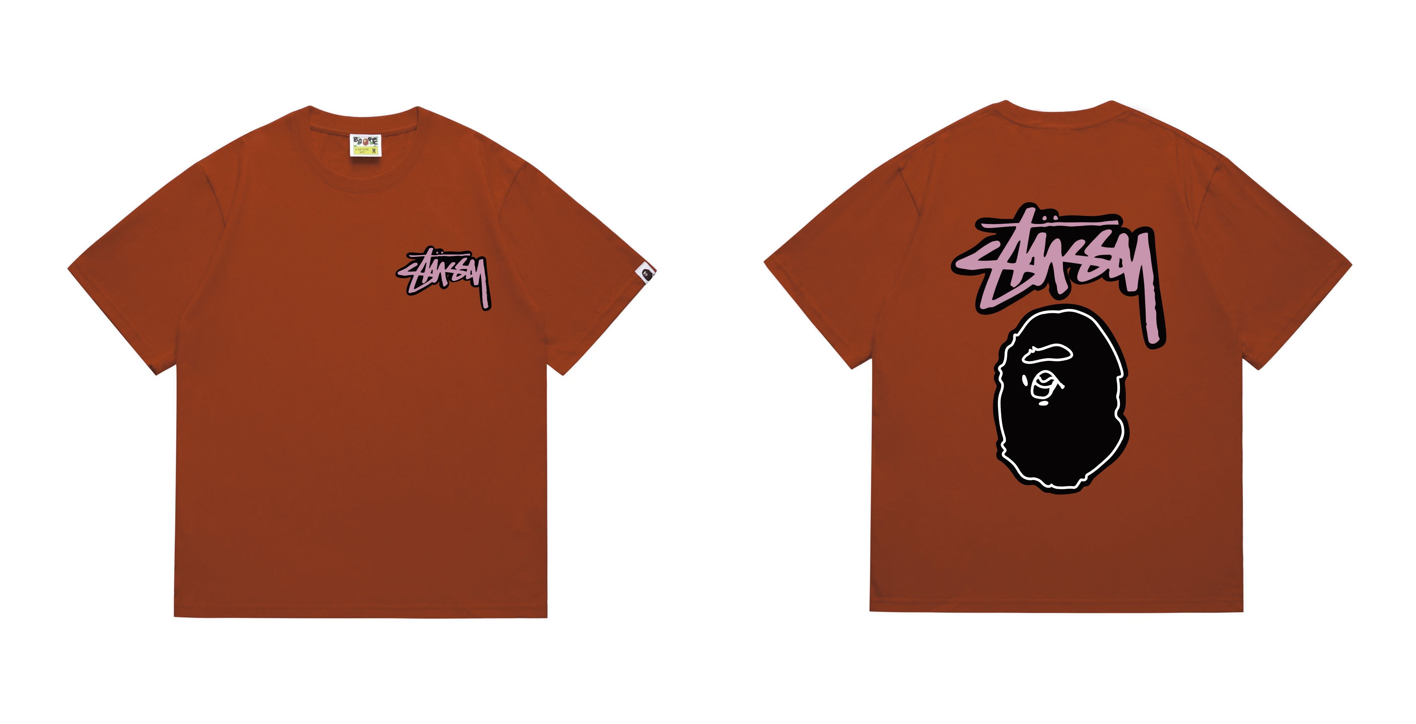 Bape T-shirt #206 Collaboration T-Shirt White/Black/Gray/Pink/Red