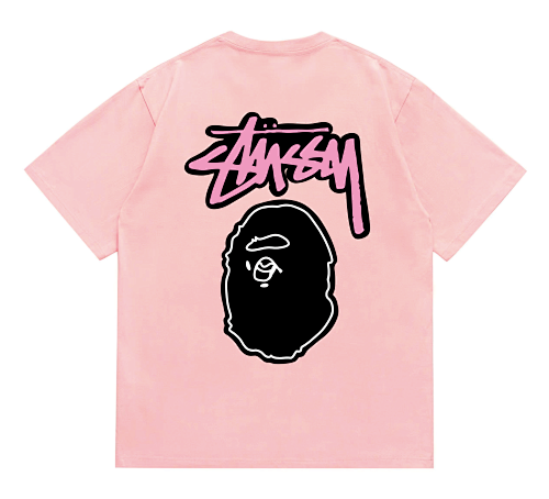 Bape T-shirt #206 Collaboration T-Shirt White/Black/Gray/Pink/Red