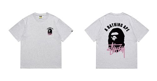 Bape T-shirt #207 Collaboration T-Shirt White/Black/Gray/Pink/Red