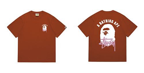Bape T-shirt #207 Collaboration T-Shirt White/Black/Gray/Pink/Red