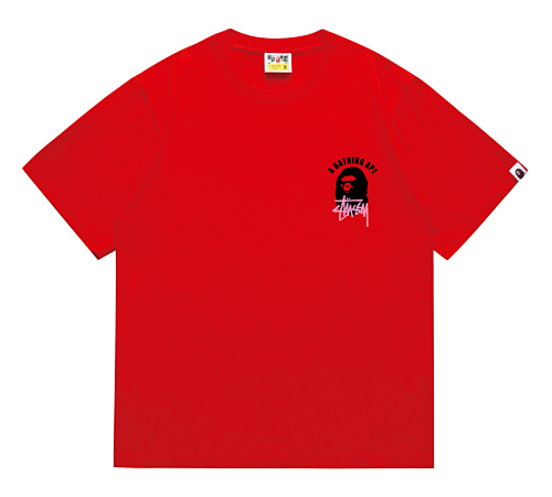 Bape T-shirt #207 Collaboration T-Shirt White/Black/Gray/Pink/Red