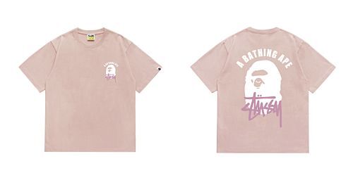 Bape T-shirt #207 Collaboration T-Shirt White/Black/Gray/Pink/Red