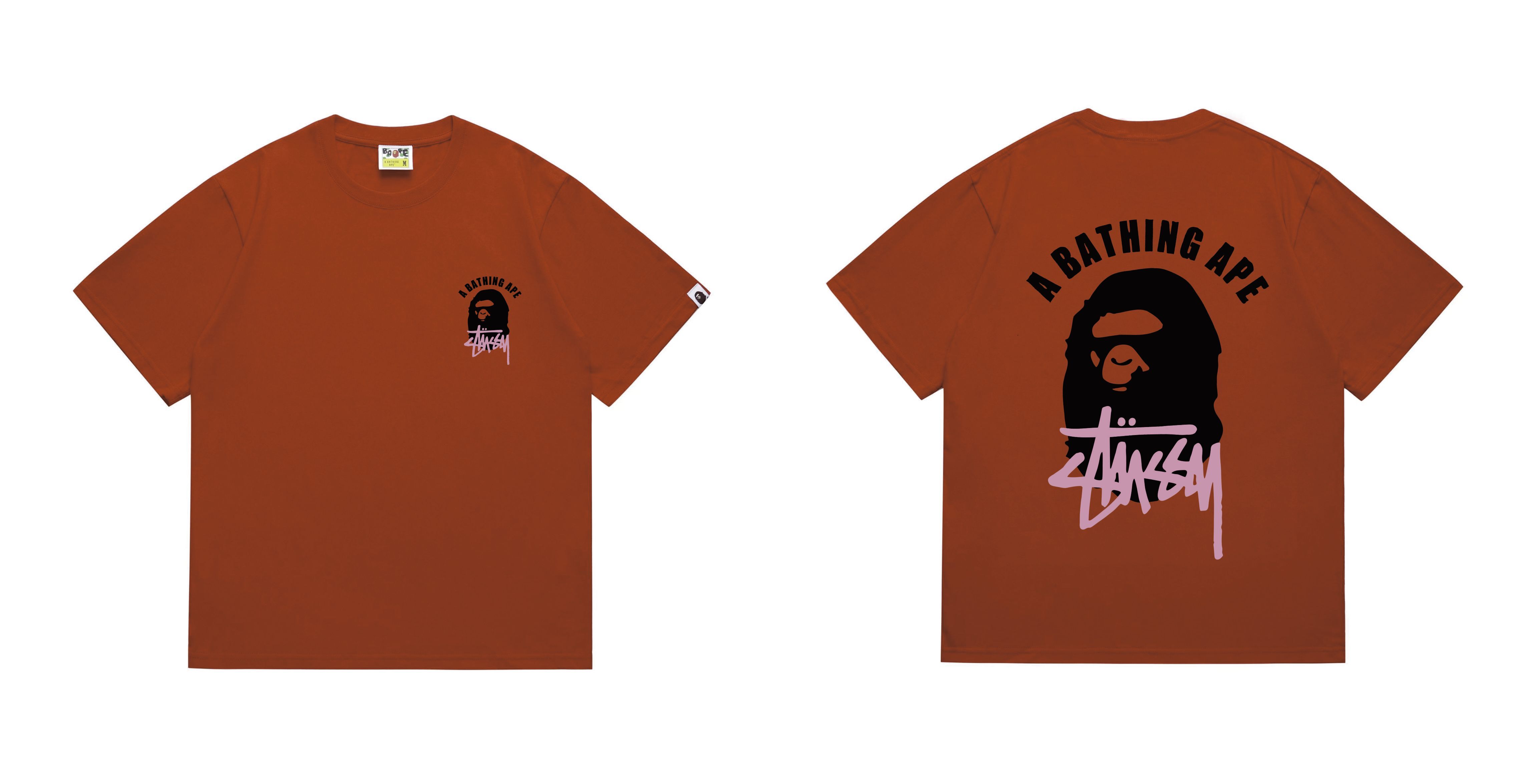 Bape T-shirt #207 Collaboration T-Shirt White/Black/Gray/Pink/Red