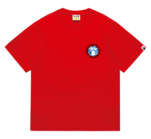 Bape T-shirt #218 T-Shirt White/Black/Gray/Pink/Red