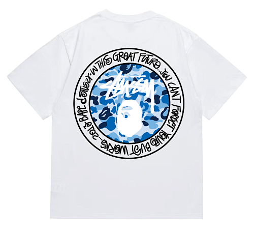 Bape T-shirt #218 T-Shirt White/Black/Gray/Pink/Red