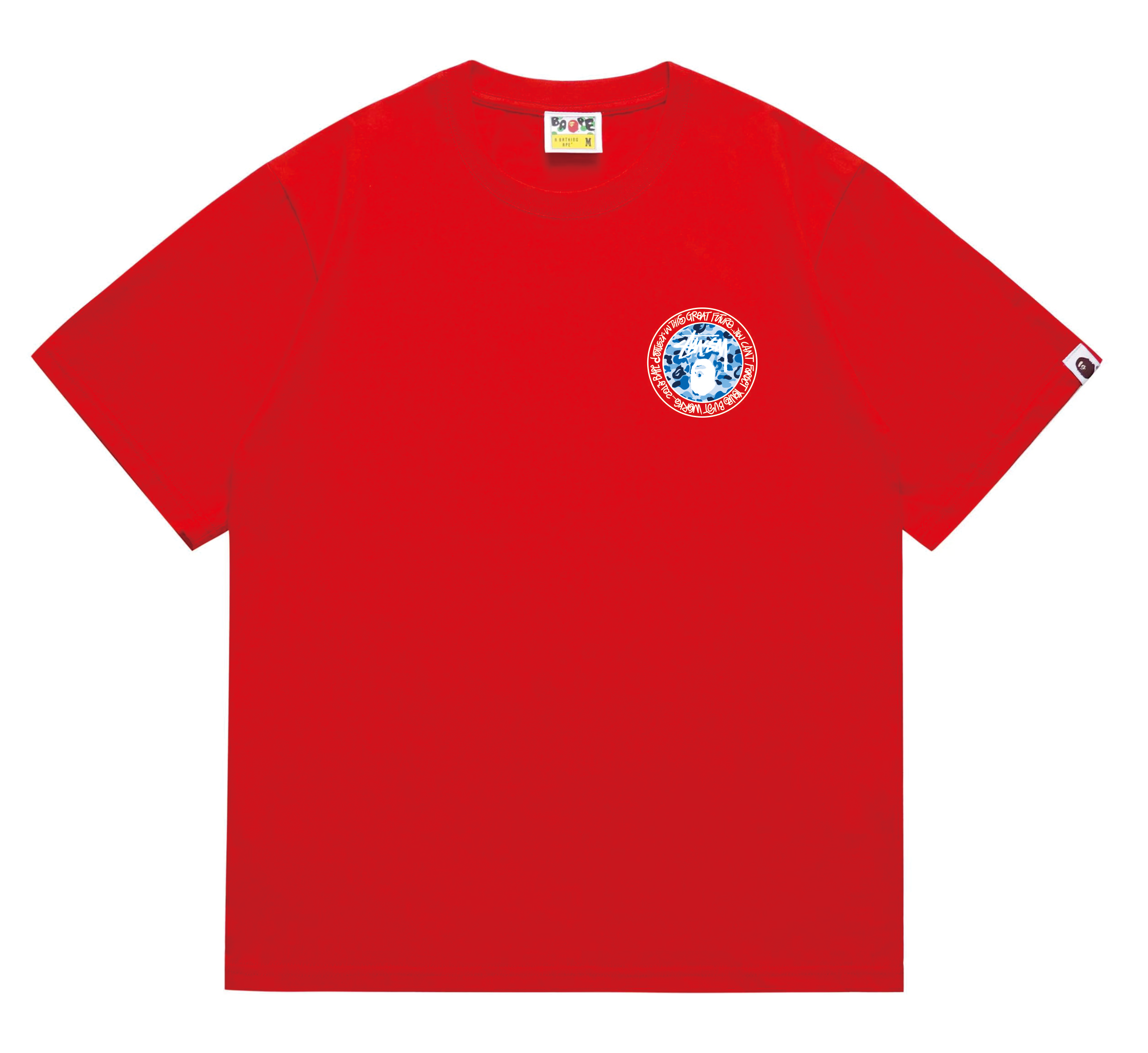 Bape T-shirt #218 T-Shirt White/Black/Gray/Pink/Red