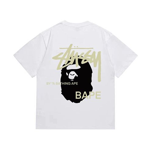 Bape T-shirt #210 T-Shirt White/Black/Gray/Pink/Red