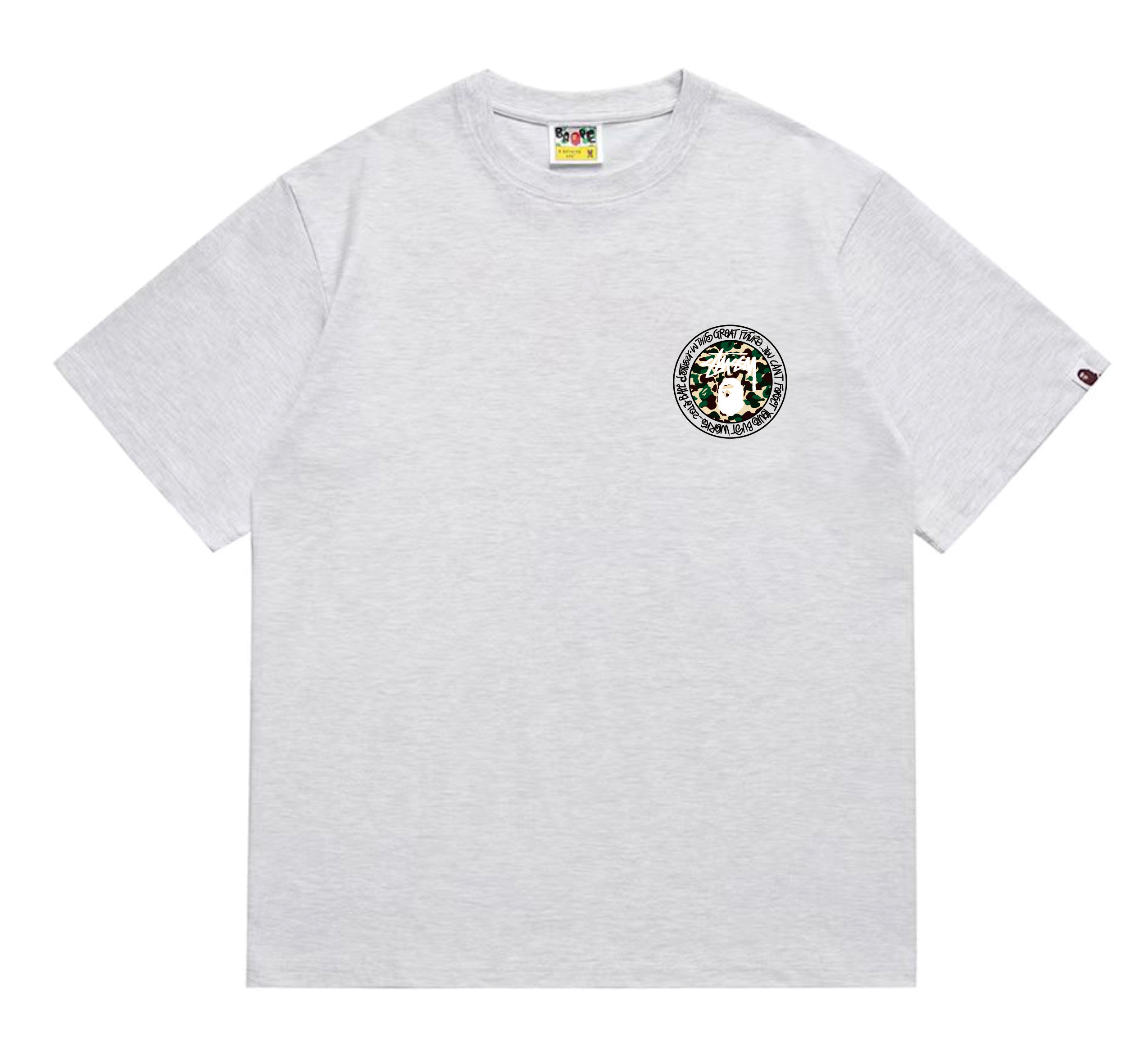 Bape T-shirt #219 T-Shirt White/Black/Gray/Pink/Red