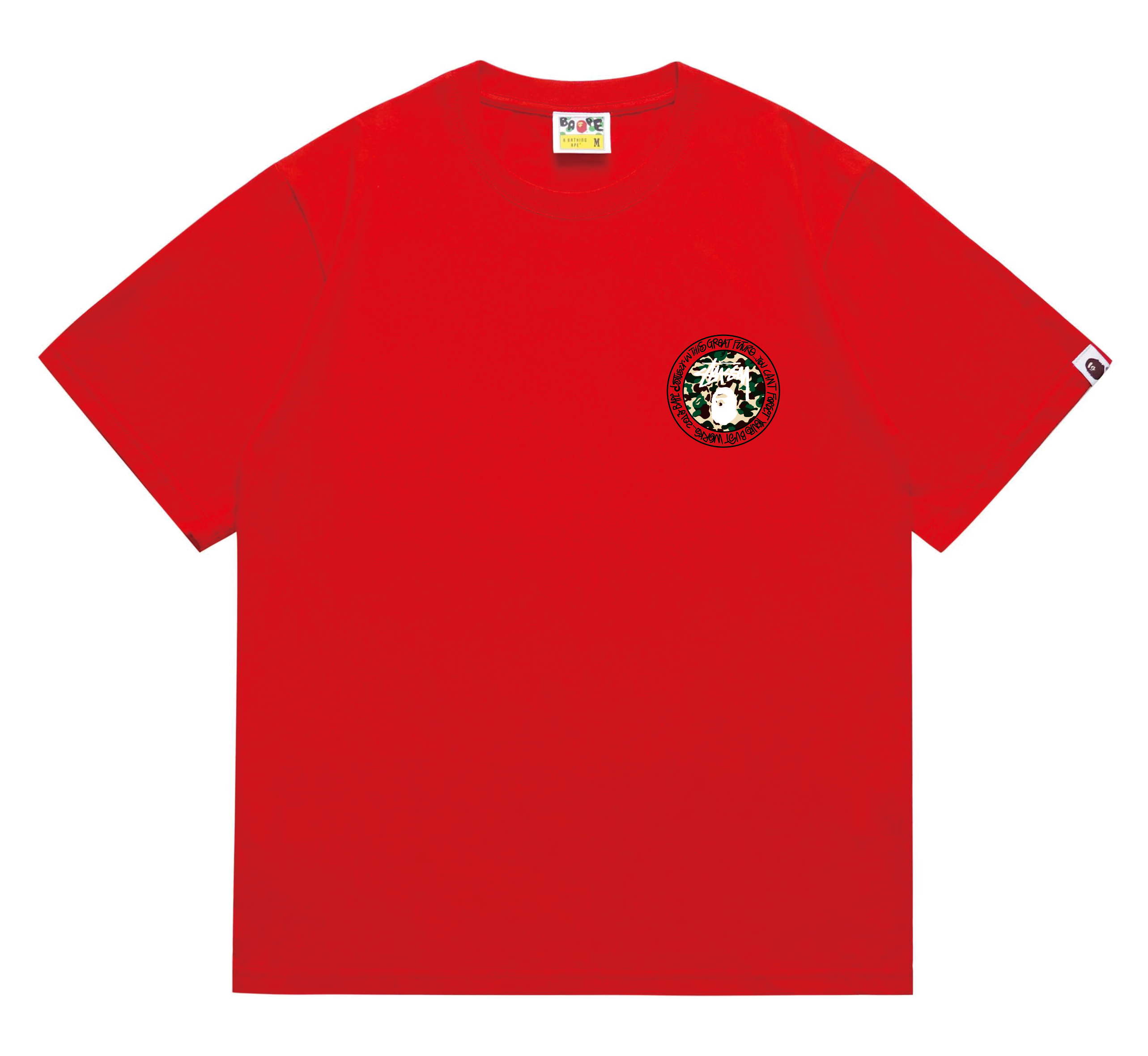 Bape T-shirt #219 T-Shirt White/Black/Gray/Pink/Red