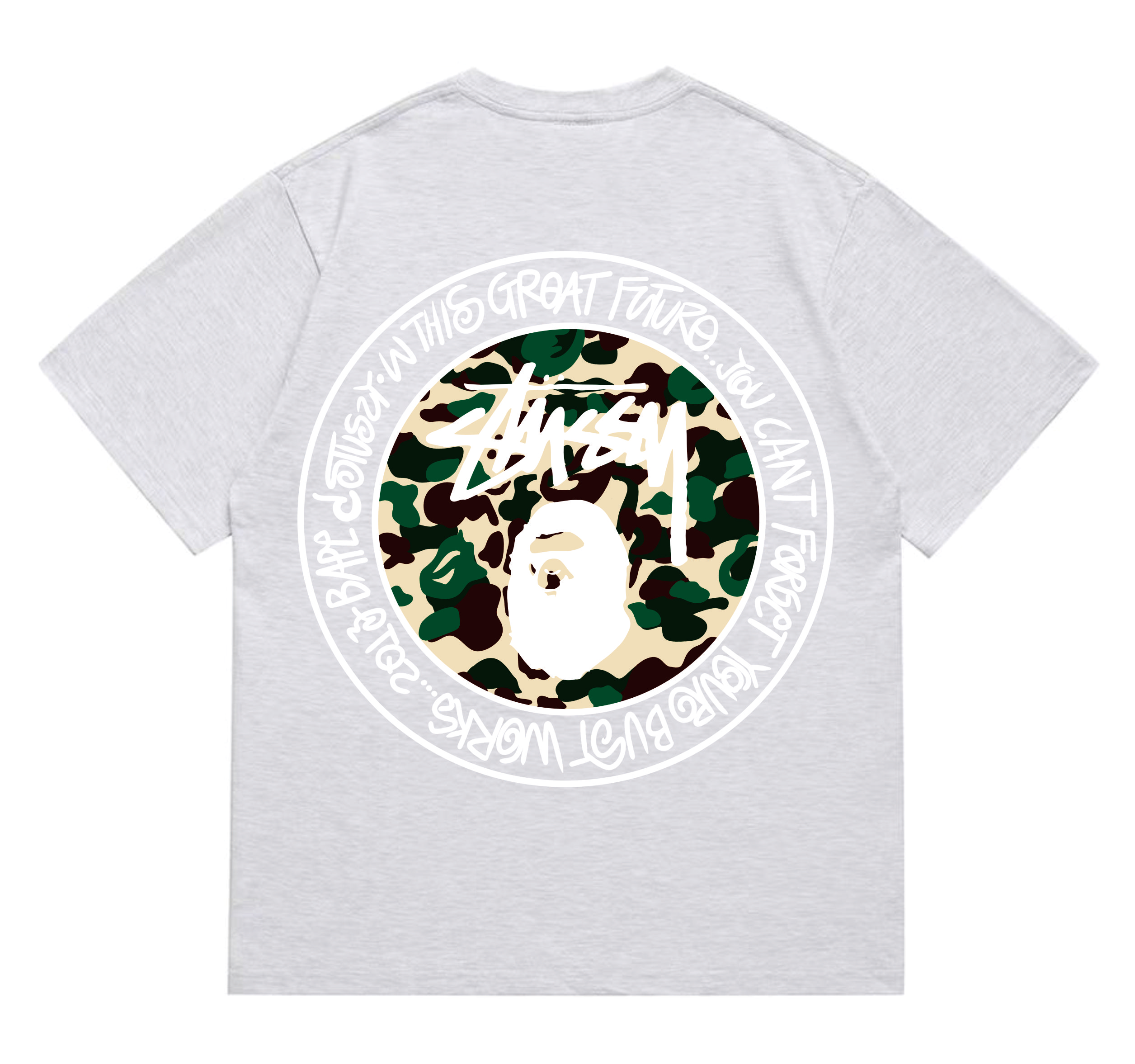 Bape T-shirt #219 T-Shirt White/Black/Gray/Pink/Red