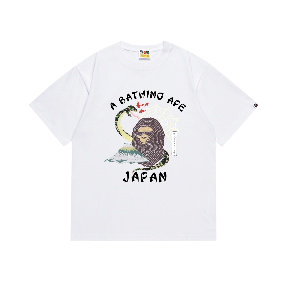 Bape T-shirt #220 T-Shirt White/Black