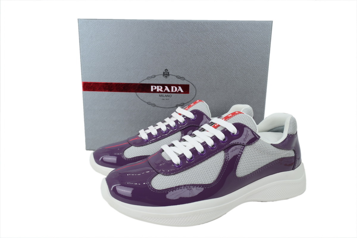 Prada America's Cup Patent Purple and Silver