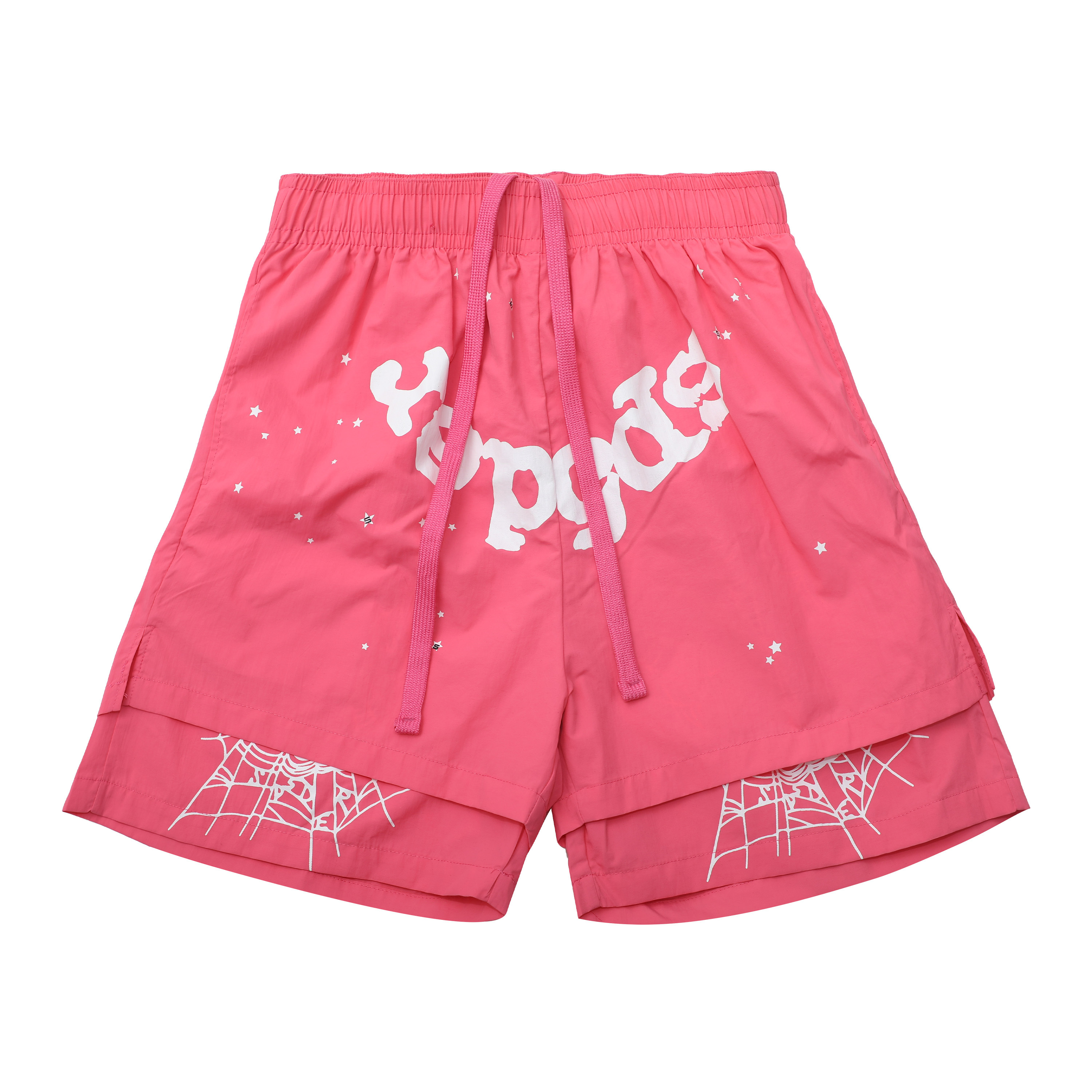 Sp5der Sweatshort #200 Red/Pink/Green/Blue
