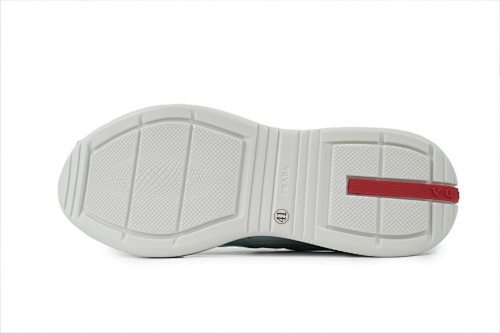 Prada America's Cup Sneakers Patent Leather Sky Blue