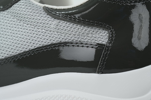 Prada America's Cup Patent Charcoal Gray