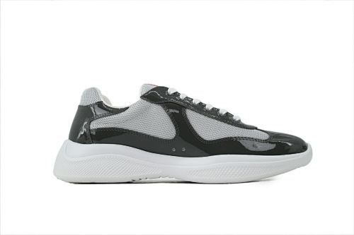 Prada America's Cup Patent Charcoal Gray