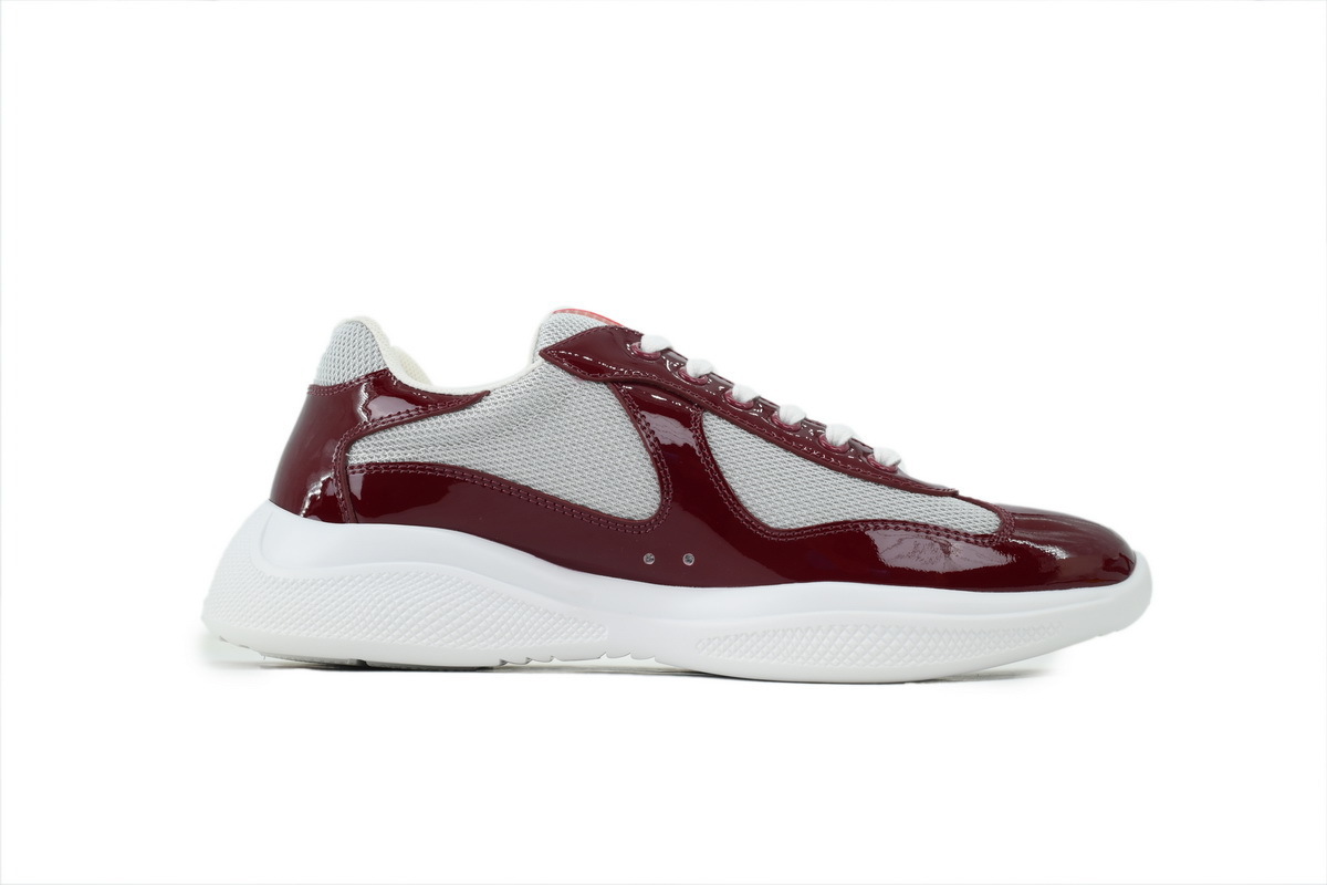 Prada America's Cup Patent Wine Red