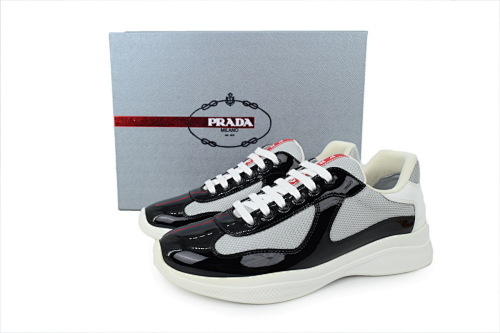 Prada America's Cup Patent Black Gray