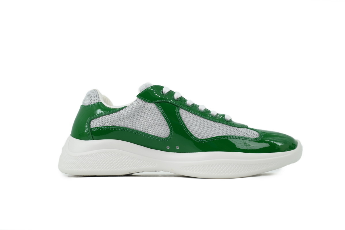 Prada America's Cup Sneakers Patent Leather Green