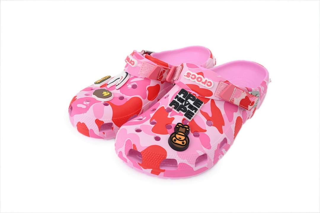 BAPE x Crocs Classic Clog 'ABC Camo-Pink'