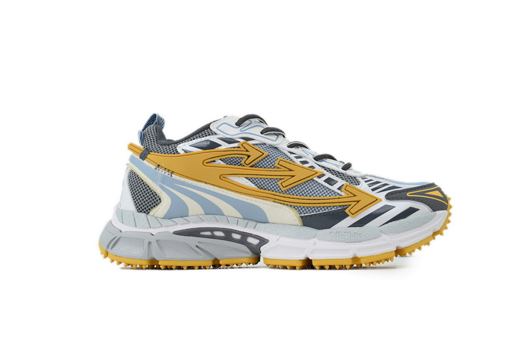 Off-white Be Right Back Yellow Gray OMIA295S 26FAB002 4C16